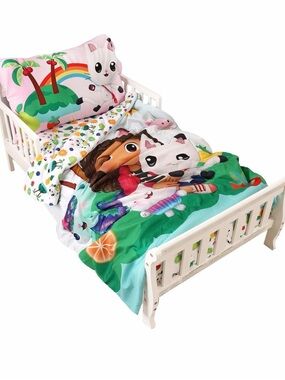 Expressions Gabbys Dollhouse 3pc Toddler Bedding Set - Pink & Green